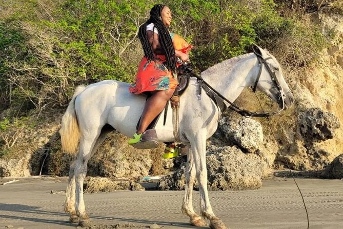 1-hour horseback ride on the beaches of Manzanillo del Mar - One hour along Manzanillo del Mar beach
