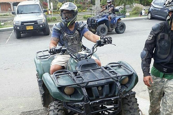 ATV Tours from Medellin - Getting suited up with helmets and gloves