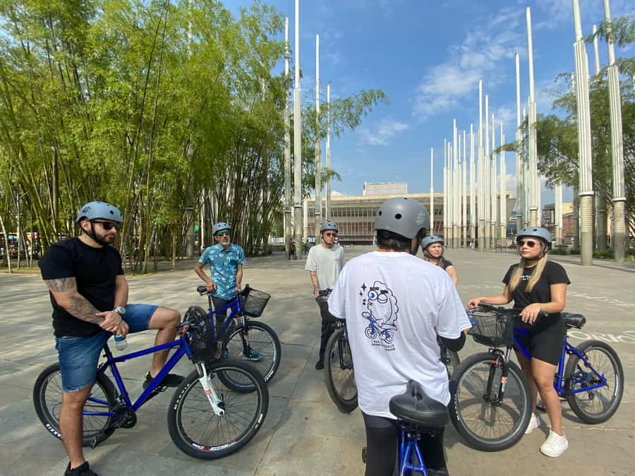 Bike Tour Medellin with Snacks and Local Beer - Plaza Botero is the artistic high point