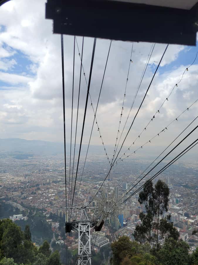 Bogotá: City Tour, Monserrate, Gold Museum, Plaza de Bolivar - Riding up Monserrate for Bogotá’s best view