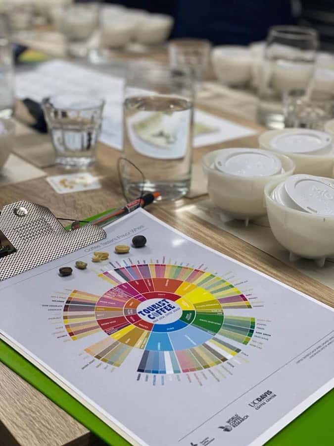 Bogota: Expert curated Colombian Coffee cup tasting workshop - Walking Through the Roastery and Cupping Space