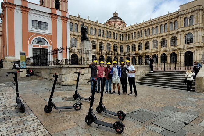 Bogota scooter tour - Parque de los Periodistas and Gabriel García Márquez