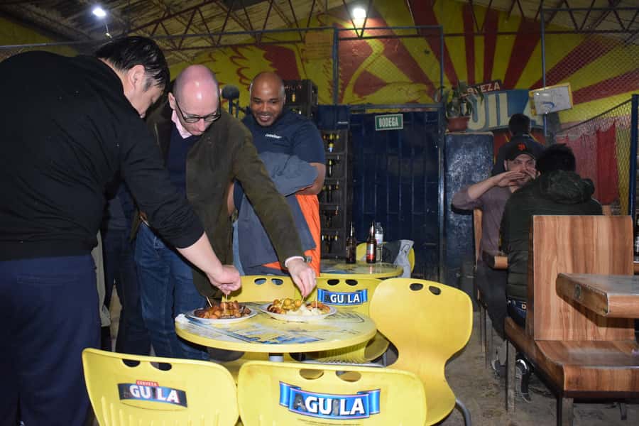 Bogotá: Tejo and Beer Tour - Playing tejo in El Chorro de Quevedo