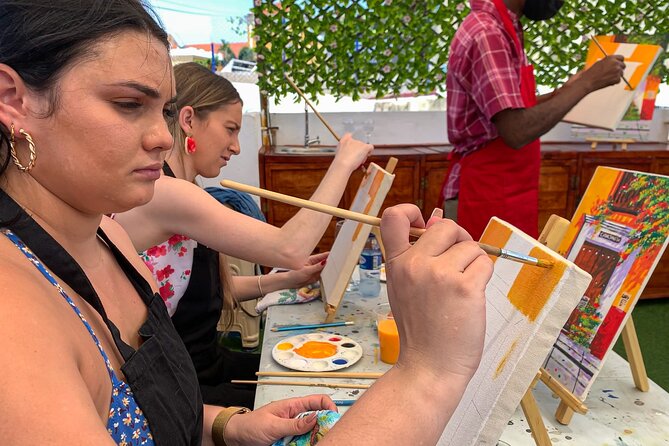 Brunch And Paint in a secret rooftop - What you actually eat during the painting session