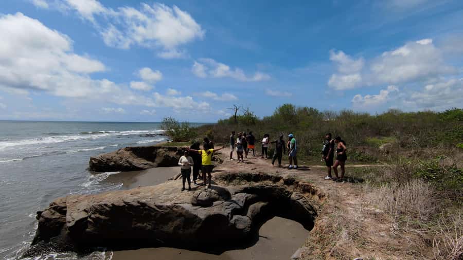 Cartagena ATV Tour - Beach riding with Cartagena in the distance