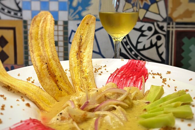 Cartagena by Experienced Tour Guide and Sea Bass Ceviche - The Clock Tower and 18 Karats Jewelry