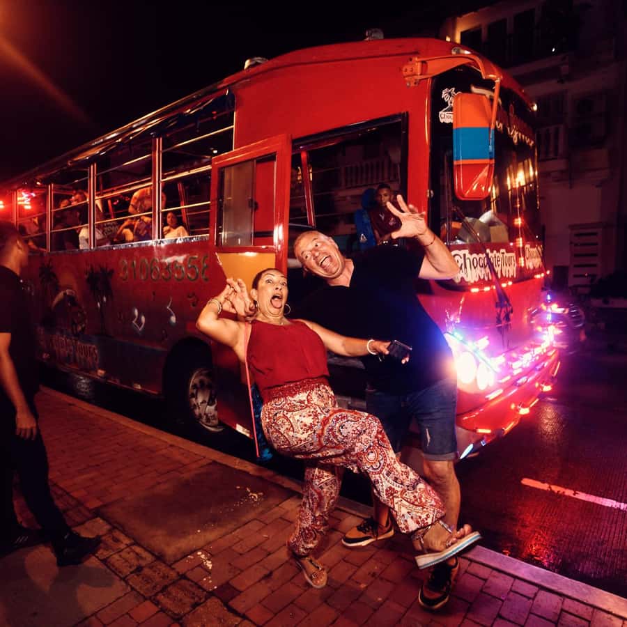 Cartagena: Funny PartyBus with dance floor and good music! - What kind of Cartagena night is this?