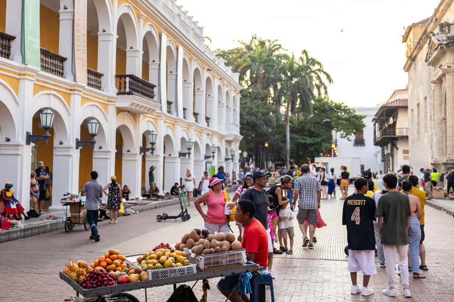 Cartagena: Guided Street Food Tour with Tastings - Starting under the orange umbrellas at Plaza Cervantes