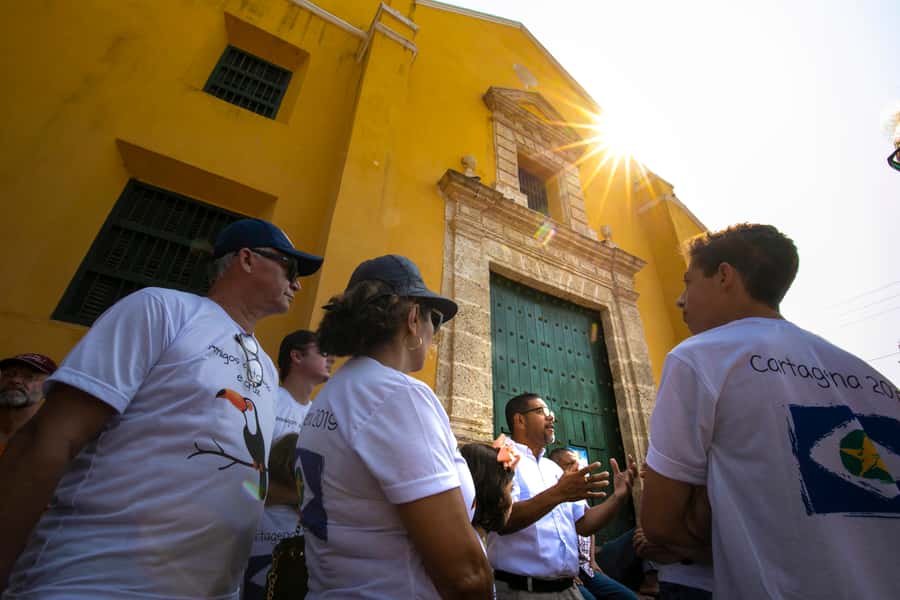 Cartagena: Walled City Walking Tour - Plaza de Bolívar and the Palace of the Inquisition