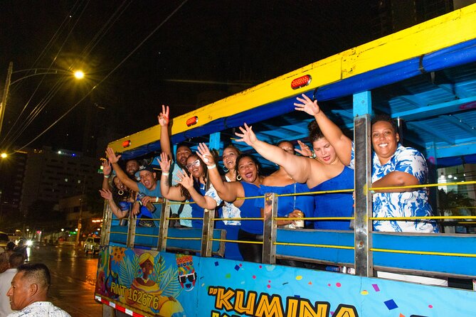 Chiva Party a Night Walk through the Streets of Cartagena - Las Botas Viejas, Cartagena’s playful first photo stop