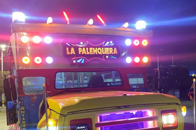 Chiva Party a Night Walk through the Streets of Cartagena - Cartagena’s giant letters and Marbella beaches