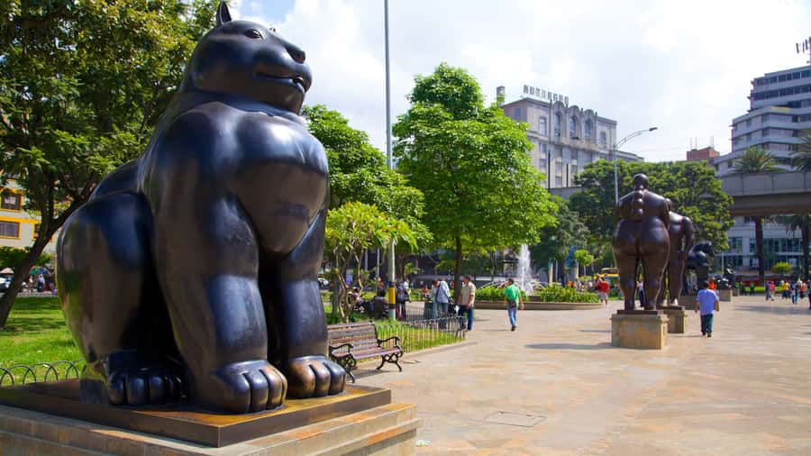 City Tour Medellin with a Chiva or a thematic van - Parque Botero and Fernando Botero’s sculptural style