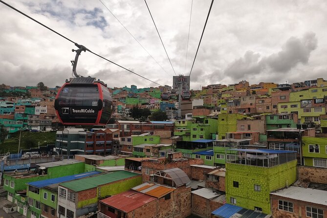 Ciudad Bolivar district by cable car, tour and graffiti workshop - Mirador Illimani Park and the high view of Bogotá