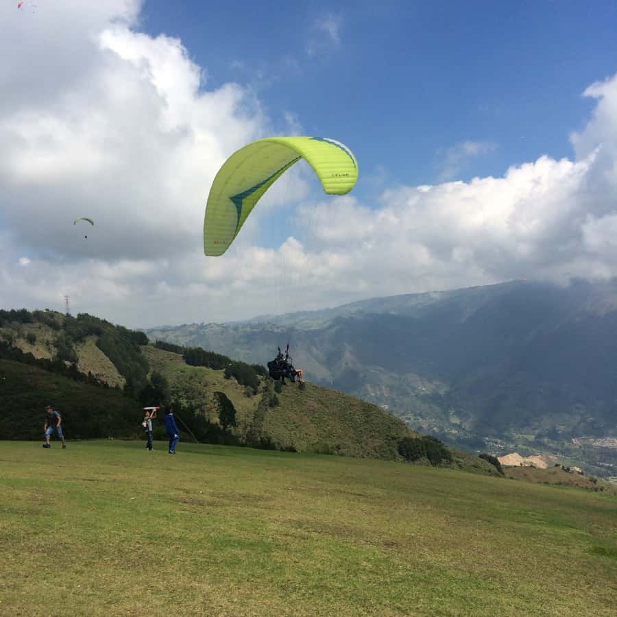 From Medellin: Andes Paragliding Expereince - What The 20-Minute Flight Is Like