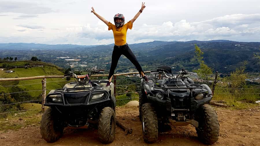 From Medellín: ATV and Waterfall Paragliding Tour - What the ATV ride is really like