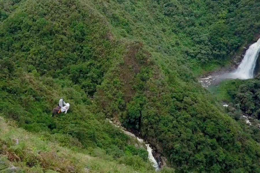 From Medellin: Epic Zipline and Giant Waterfall - Crossing the canyon on Colombia’s biggest zipline