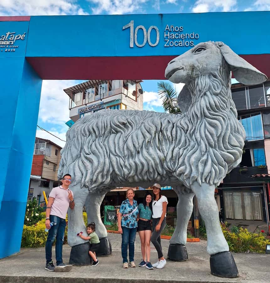 From Medellin: Guatapé & Peñol Rock with Boat & farm animals - Peñol Rock: a steep climb with a big reward