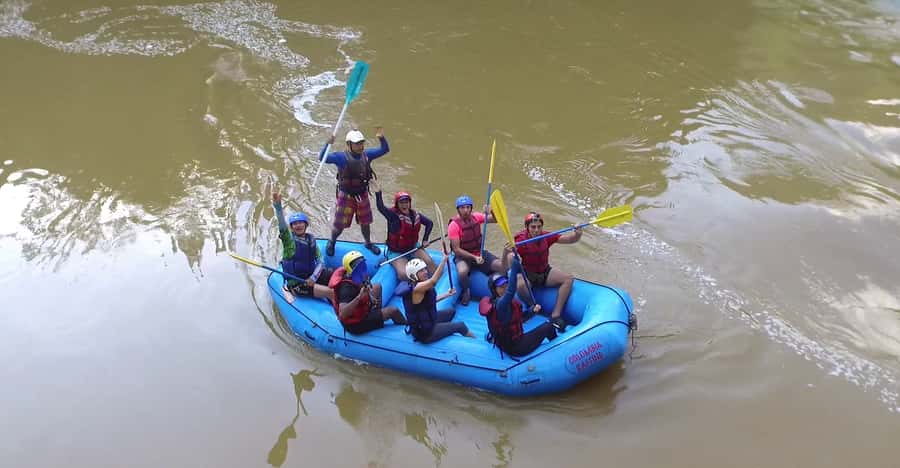 From Medellín: Paragliding and Rafting Combo Tour - Paragliding above the canyon