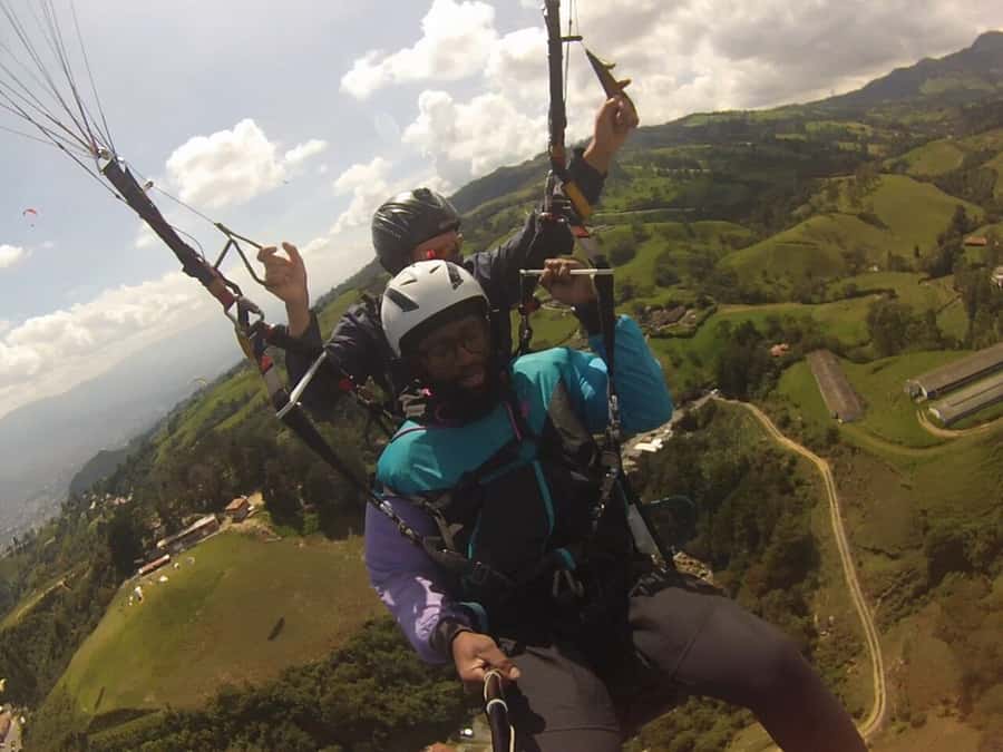From Medellín: Paragliding Tour with GoPro Photos & Videos - Preparing for Takeoff at San Félix