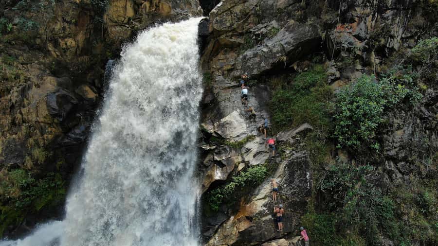 From Medellin:Powerful via Ferrata & Zipline Giant Waterfall - Leaving Medellín for the mountains