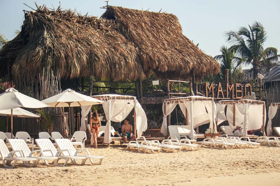 Full day at Isla baru playa blanca in Mambo Beach club - The real attraction: Playa Blanca’s clear Caribbean water