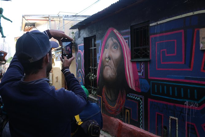 Graffiti Tour in La Candelaria Bogotá with Transportation - The narrow street where indigenous ancestry takes shape
