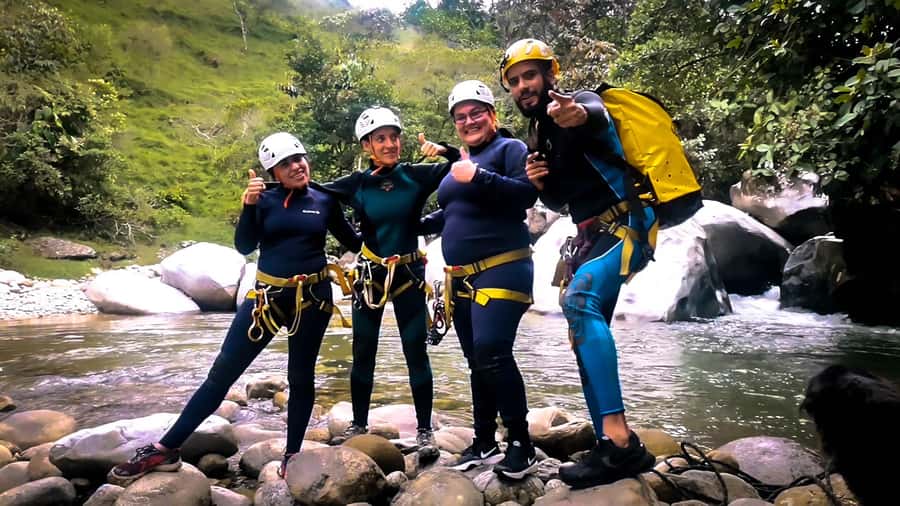 Guatapé Canyoning Adventure: Crystal Waters and Wildlife - Jumps, slides, and the force of the Guatapé River