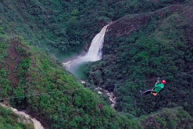 Highest Zipline and Giant Waterfall Private Tour from Medellin - Key points at a glance