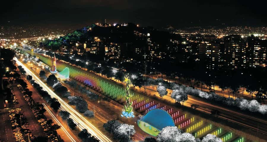 Medellin Christmas Lights Tour - The Medellín River Parks stop