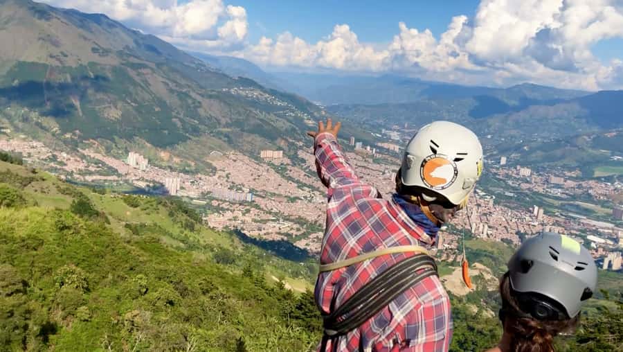 Medellin: Day Trip to Private Zipline and Waterfall Trek - The steep walk down to the waterfall