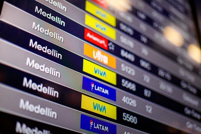 Medellín Private Transfer: José María Córdova Airport - Key points to know before you book