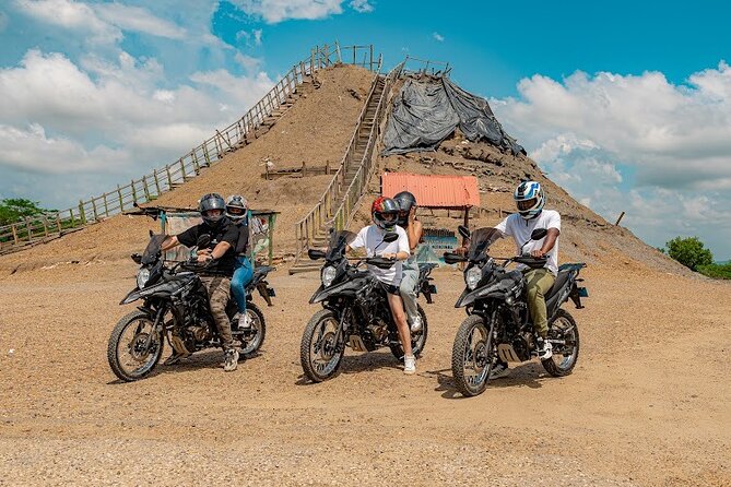 Motorcycle Adventure Tour to the Totumo Volcano and Galerazamba - Punta Icacos: lunch, sand, and time to slow down