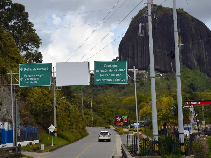 Motorcycle tour from Medellin to Guatape - The rough road to El Peñol
