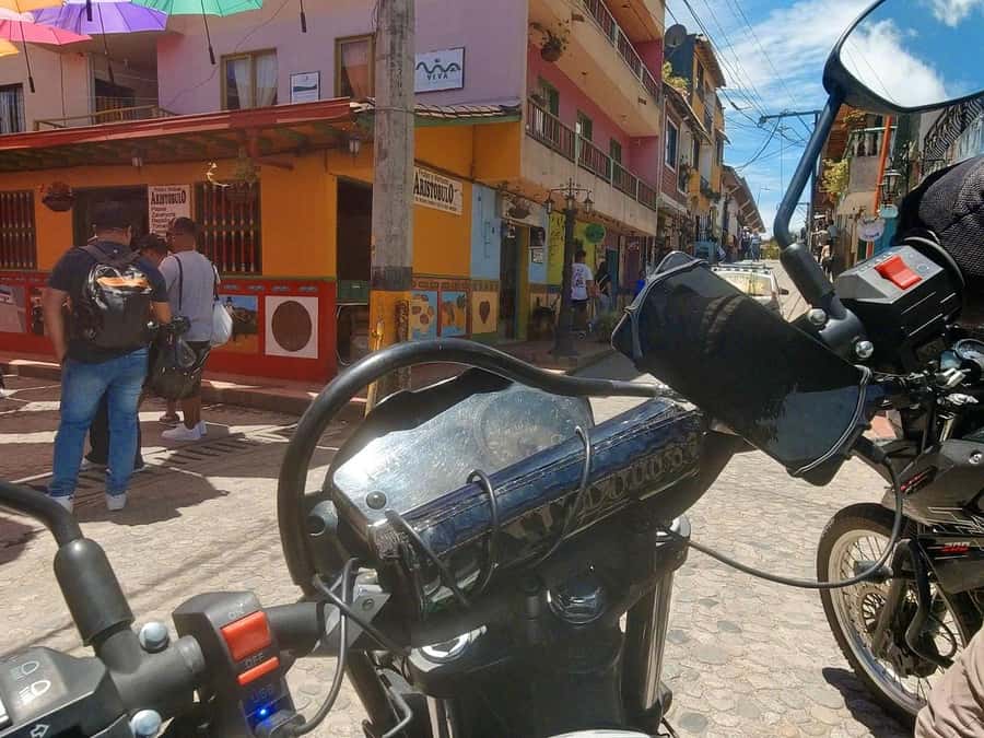 Motorcycle tour from Medellin to Guatape - Climbing the 700 steps at El Peñol