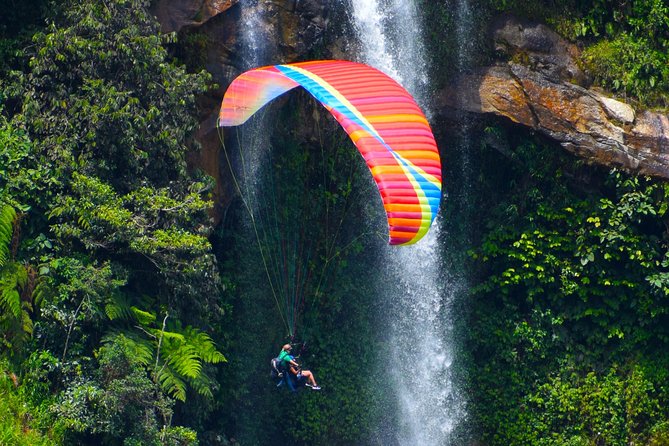 PARAGLIDING over giant waterfalls private tour (optional Guatape) from Medellin - The five things to know before you book