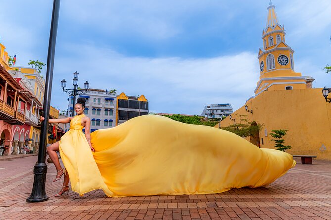 Private Flying Dress Photoshoot in Cartagena - Key points at a glance
