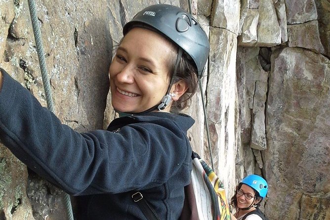 Rock Climbing whole day - Walking to the base of the sandstone cliffs