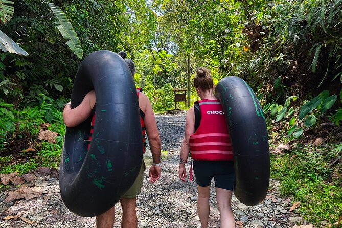San Cipriano River Tubing Relax Day - The brujita ride over abandoned tracks