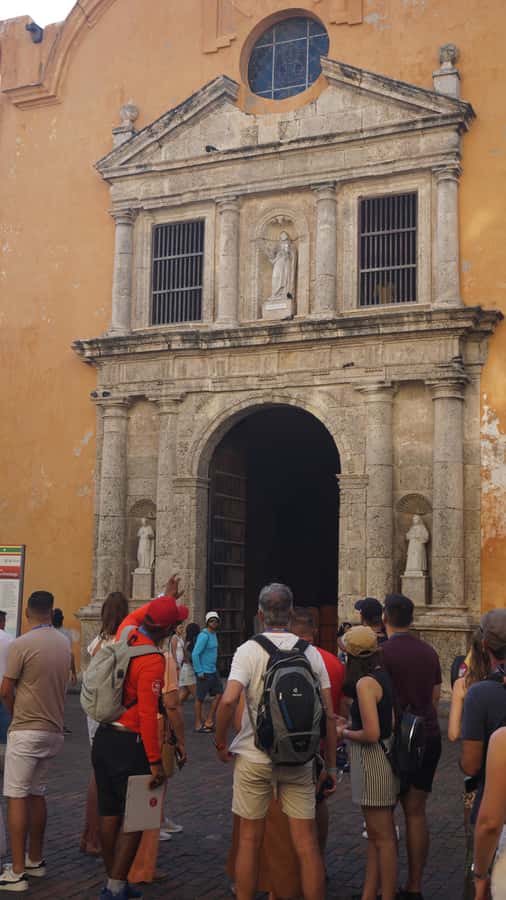 Shared Cartagena Old City Tour with Wireless Audio System - Cartagena Cathedral and the role of faith