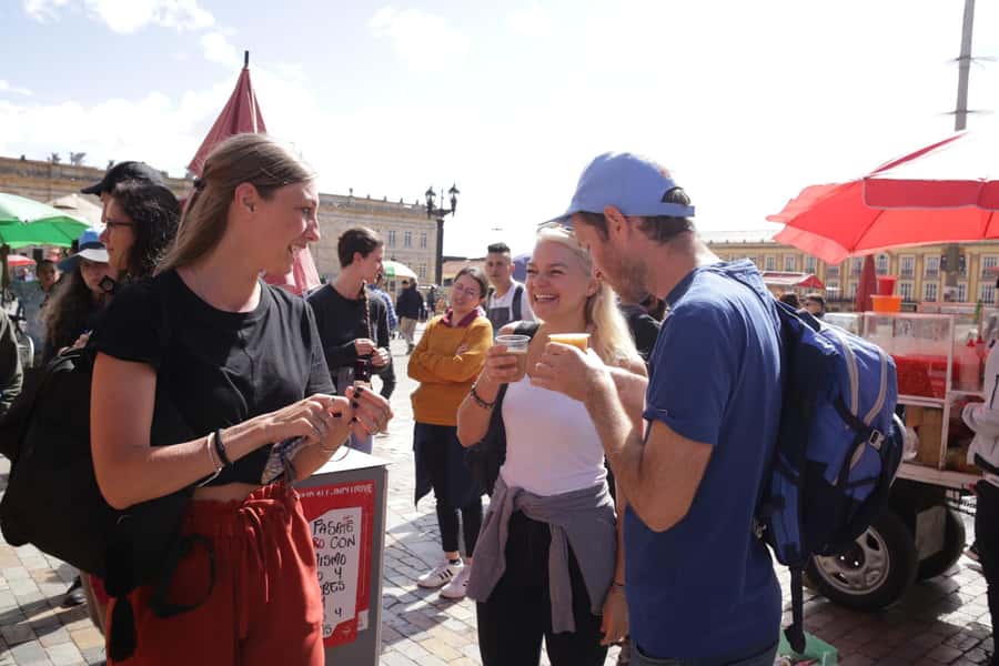 Shared Tour Bogota's Street Local Food - Aguardiente and the social side of eating