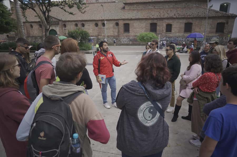Shared Tour of Bogota's Historic Downtown (La Candelaria) - Chicha at the Concordia market