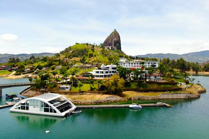 The best private tour to Guatapé and Helicopter ride + Guatapé's rock +Boat ride - A private boat through the reservoir