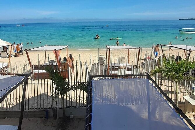 white beach from Cartagena - What the $95 Playa Blanca trip actually offers